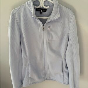Andrew Marc Light Blue Ribbed Outerwear